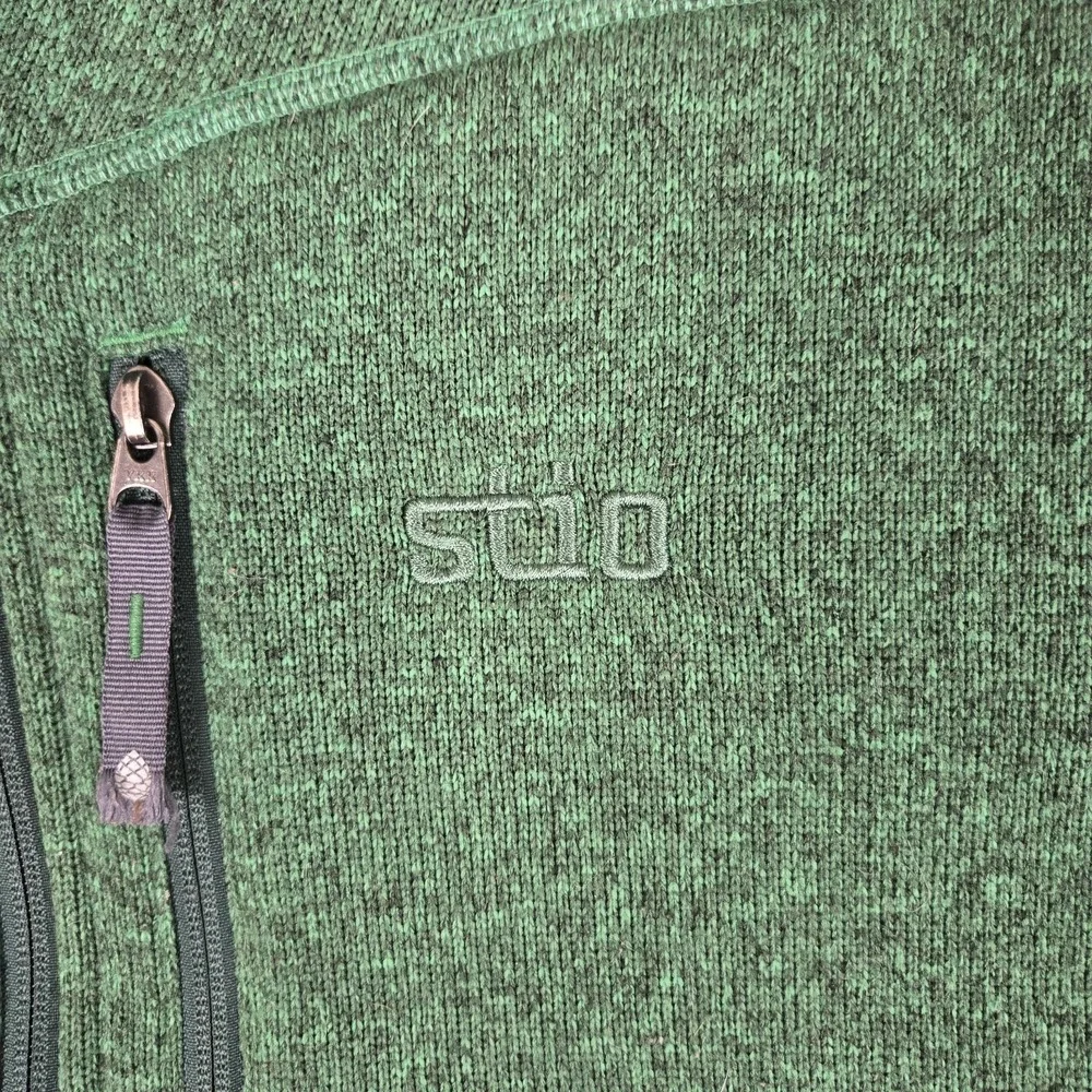 Stio Wilcox Jacket Mens Medium Green Hiking Gorpcore‎ Sweater Full Zip 20049